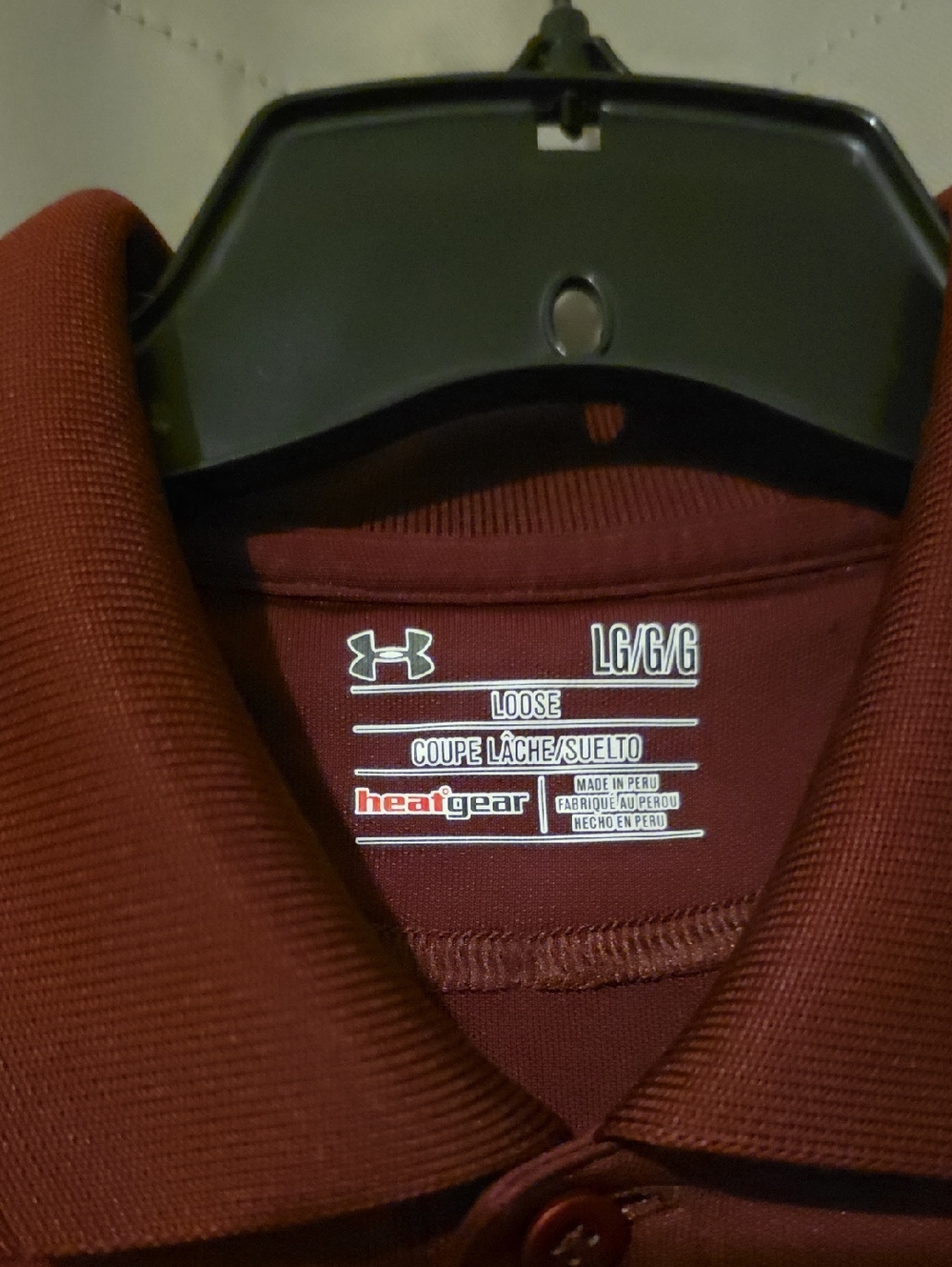 Under Armour Men’s Maroon Polo Shirt - Picture 3 of 6
